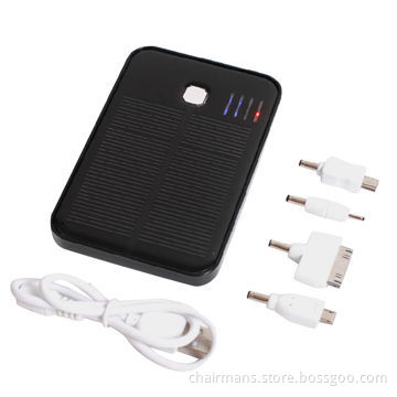 Solar charger for mobile phone, dual USB ports, 5,000mAh and others